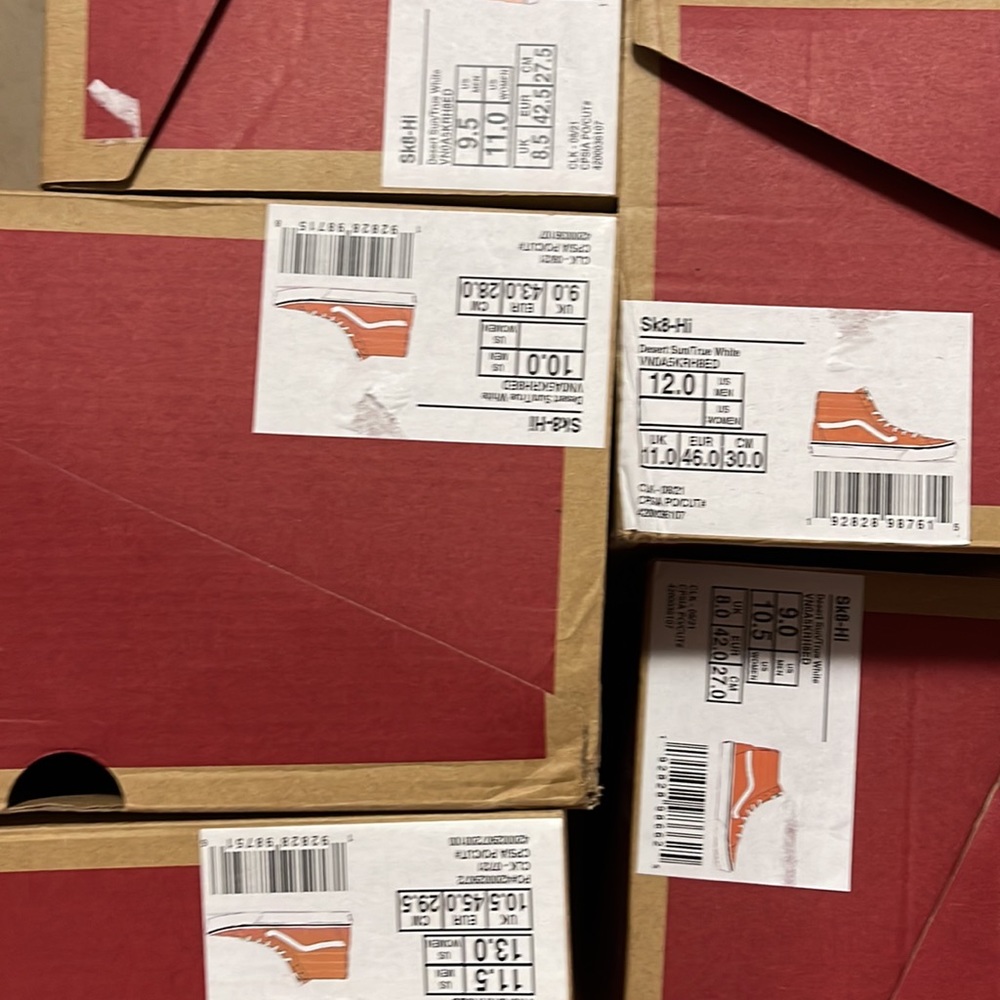 Vans Sk8-HI Desert Sun/True White Mens - Picture 16 of 16